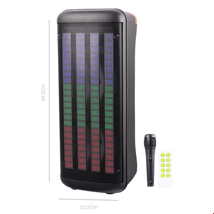 اسپیکر چمدانی بلوتوثی رم و فلش خور KTS-1760 + میکروفون و ریموت کنترل