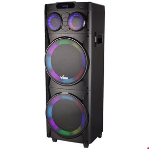 اسپیکر چمدانی بلوتوثی رم و فلش خور Vanmaax MAX-1045 + میکروفون و ریموت کنترل