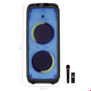 اسپیکر چمدانی بلوتوثی رم و فلش خور Verity V-PS2210 + میکروفون و ریموت کنترل