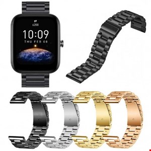 بند ساعت صورتی  فلزی