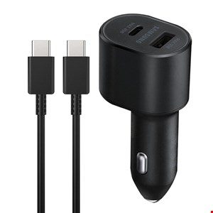شارژر فندکی فست شارژ Samsung EP-L500 QC3.0 3A PD 45W + کابل تایپ سی