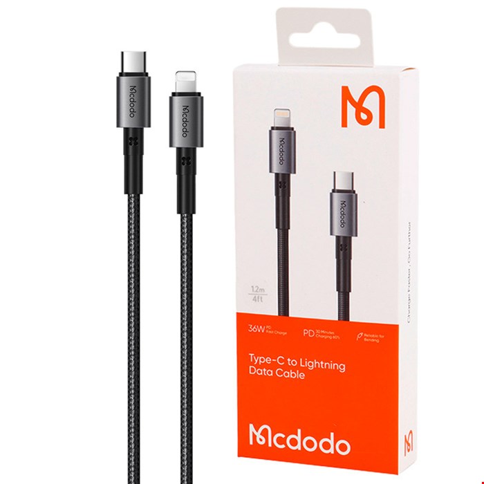 کابل تبدیل فست شارژ Mcdodo CA-2850 Type-C To Lightning 3A PD 36W 1.2m