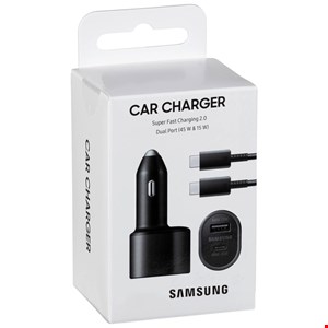 شارژر فندکی فست شارژ Samsung EP-L500 QC3.0 3A PD 45W + کابل تایپ سی