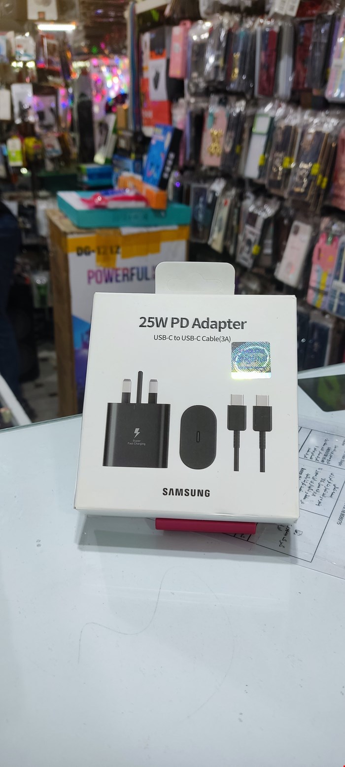 کلگی 25 وات سه پین  با کابل دور طرف تایپ سی  اورجینال