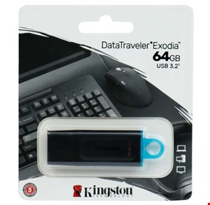 فلش 64 گیگ کینگستون Kingston DataTraveler Exodia USB3.2
