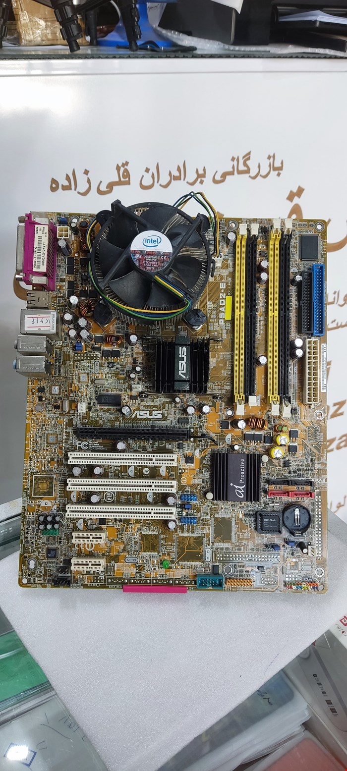 مادربرد با فن و سی پی یو 3 GHZ استوک